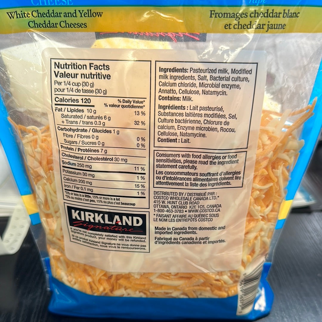 SHREDDED DOUBLE CHEDDAR CHEESE - 625g