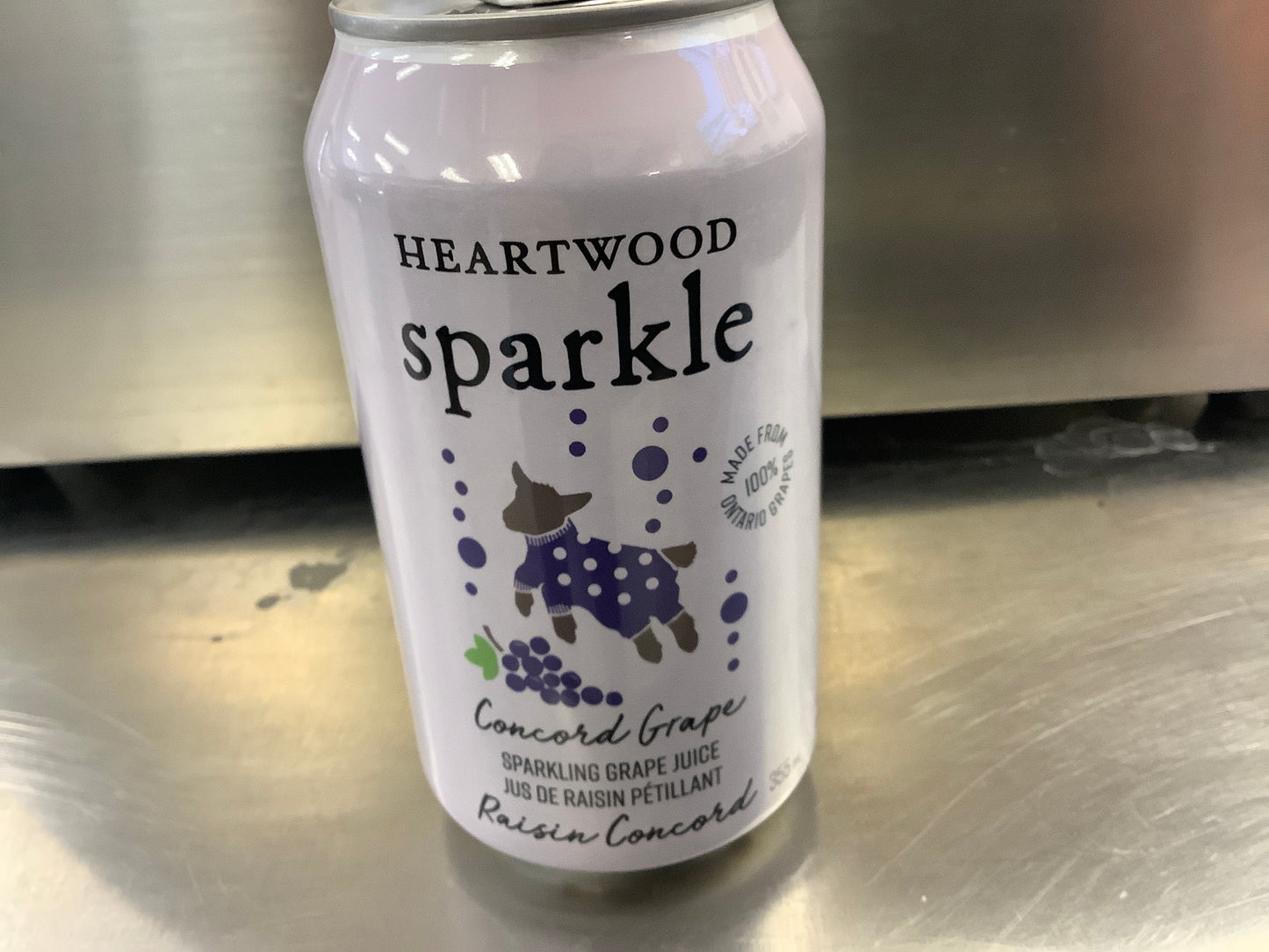 HEARTWOOD SPARKLE CONCORD GRAPE-SPARKLING GRAPE JUICE