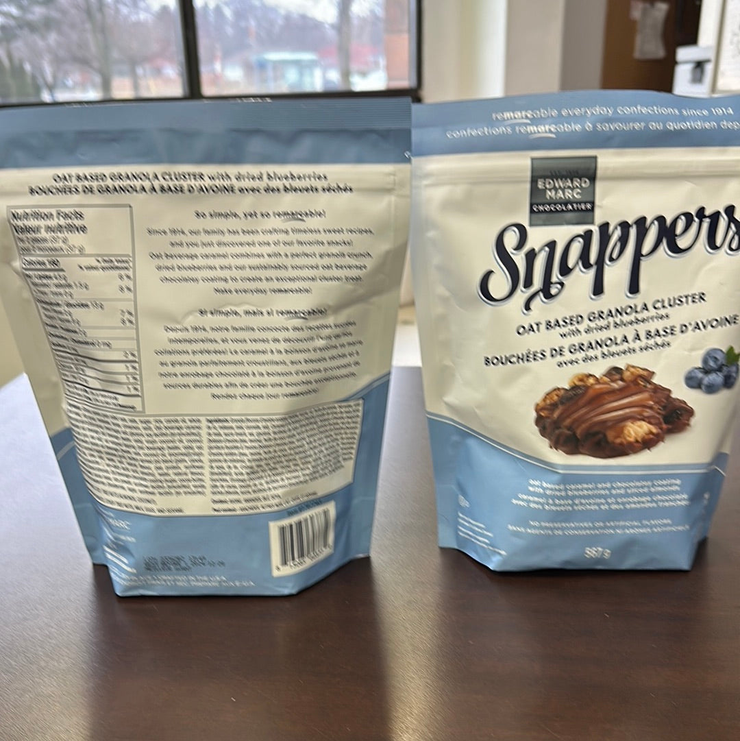 SNAPPERS OAT BASED GRANOLA CLUSTER