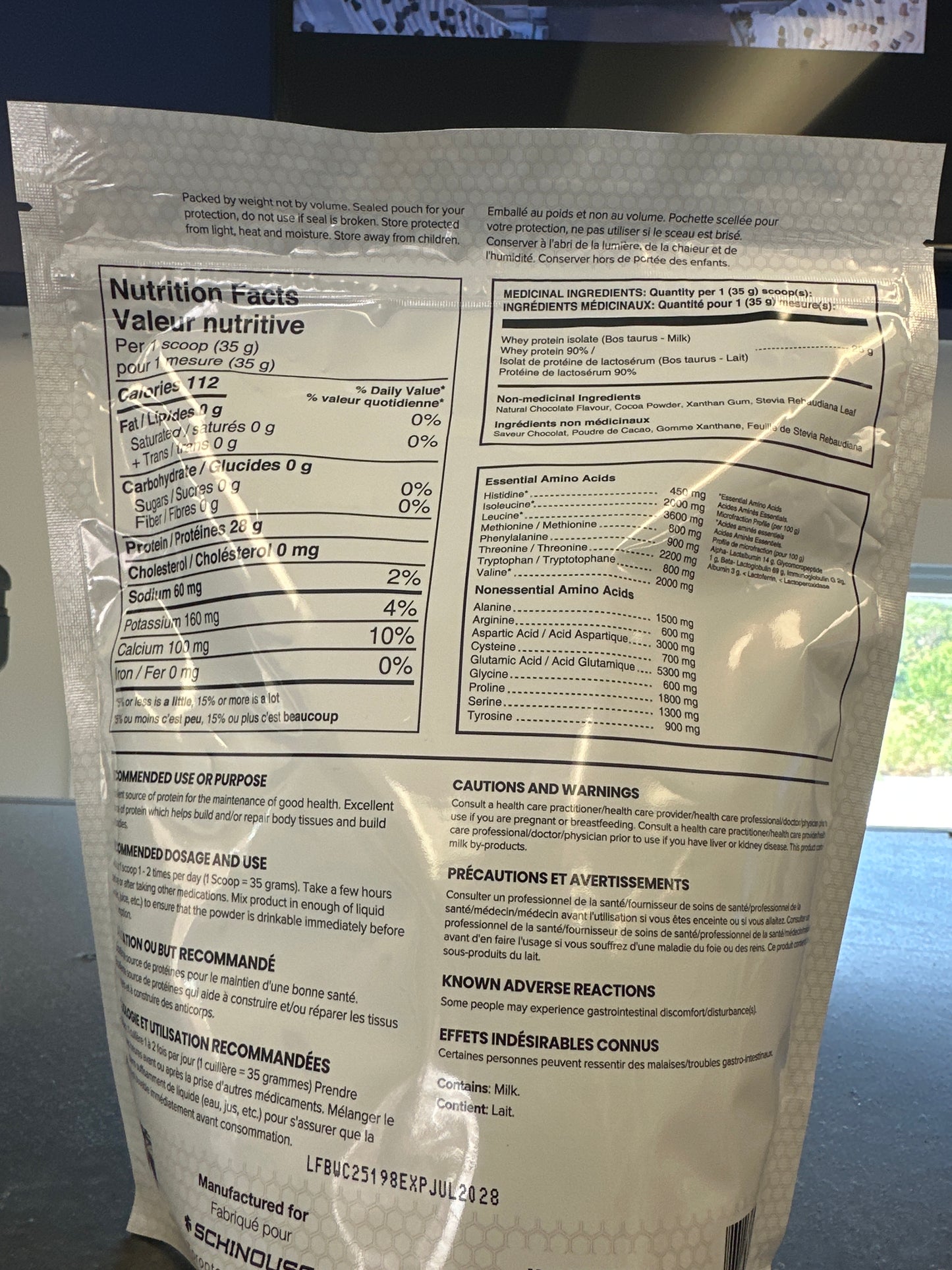 WHEY ISOLATE PROTEIN MILK CHOCOLATE 2lbs