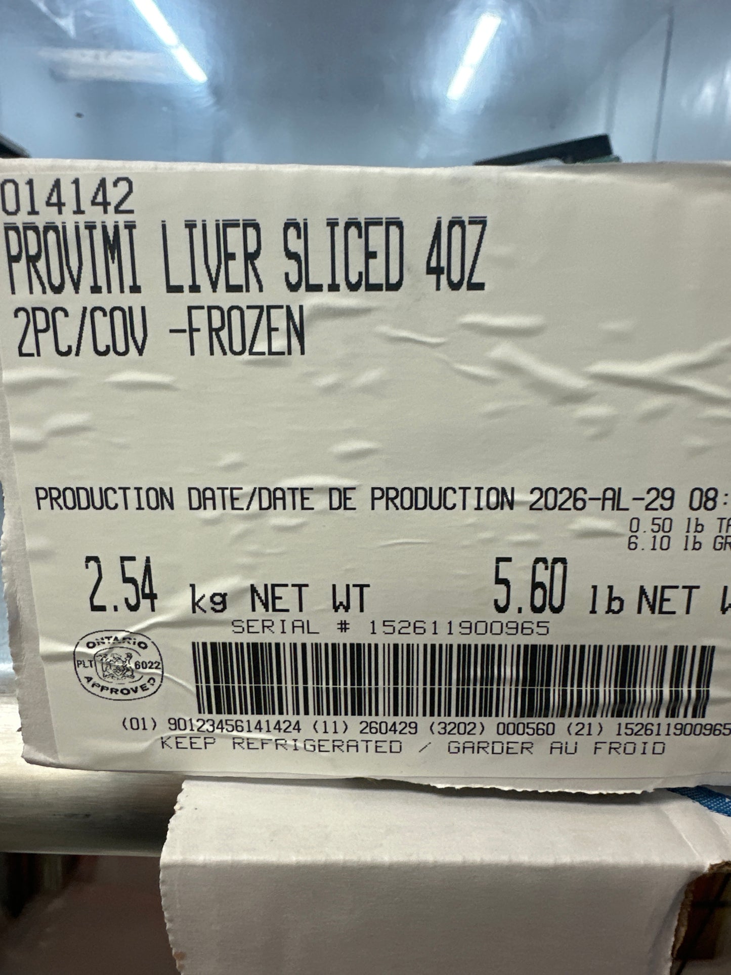 PROVIMI LIVER SLICED 4oz
