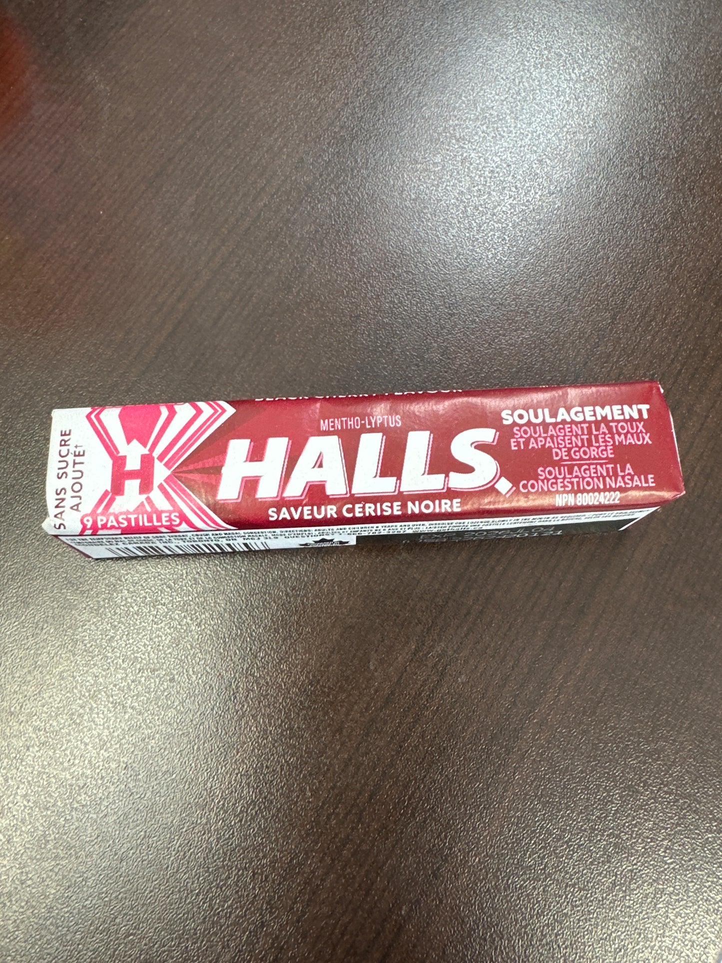 HALLS LOZENGES -Black Cherry Flavour(Sugar free)