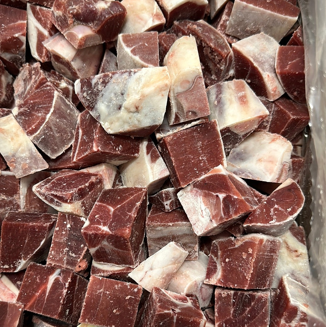 GOAT MEAT BULK DICED BONE IN 1.5” cut