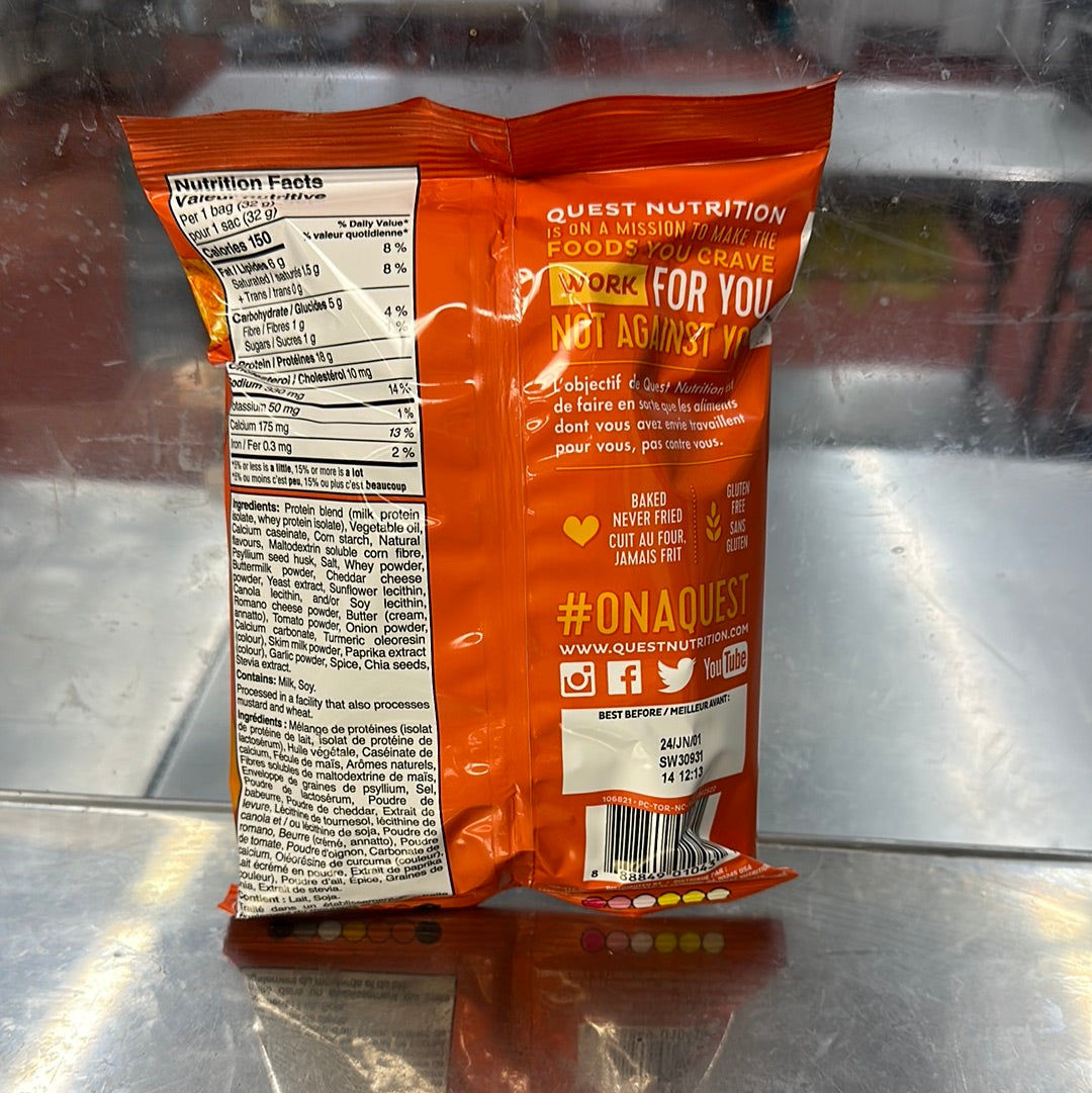 QUEST TORTILLA STYLE PROTEIN CHIPS-NACHO CHEESE