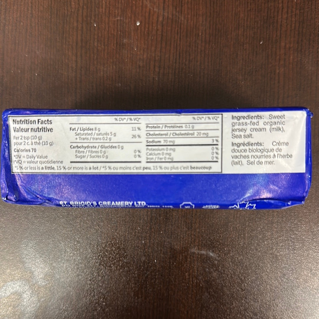 SALTED AZ GRASS-FED ORGANIC BUTTER ST.BRIGID’S