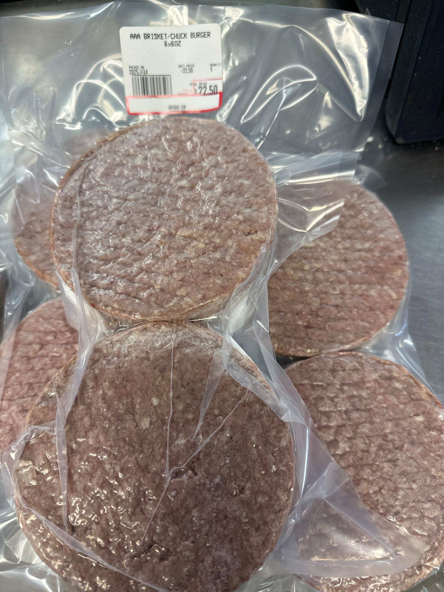 STEAK SPICE BURGERS - 6 X 6oz