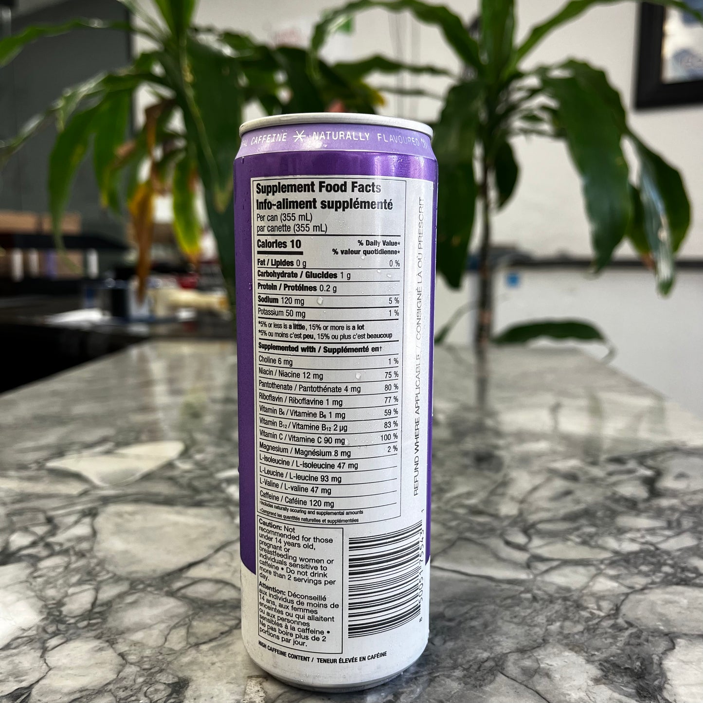 ZOA FROSTED GRAPE ENERGY DRINK