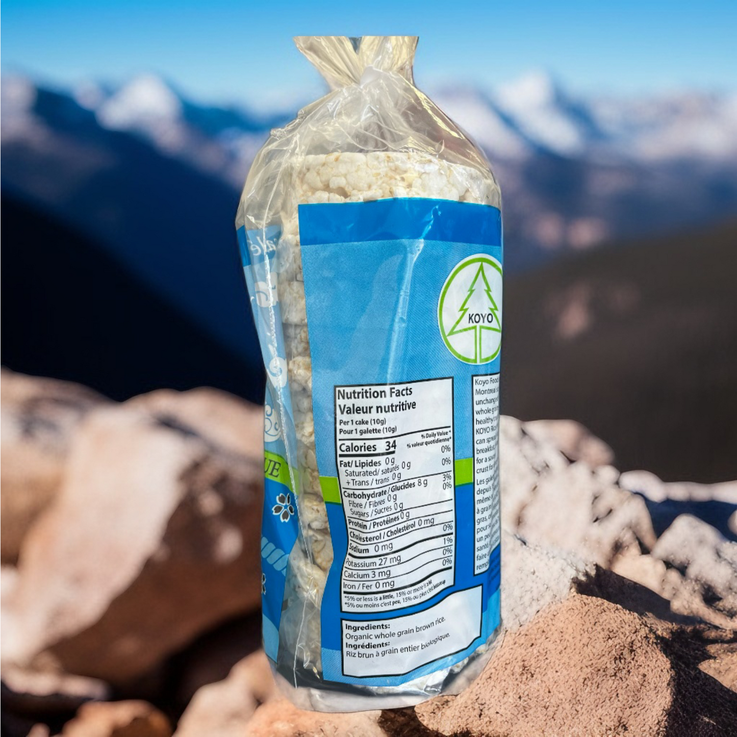 GLUTEN-FREE ORGANIC RICE CAKES - ORIGINAL - UNSALTED