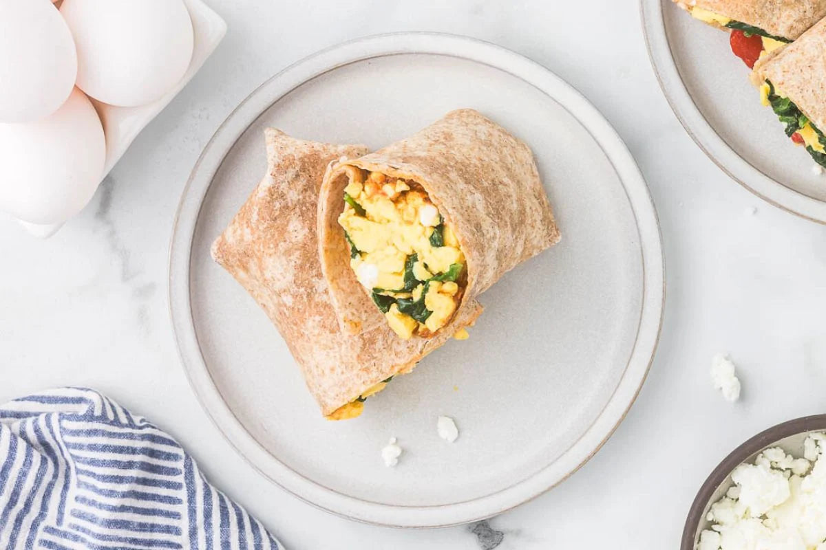 BREAKFAST WRAP - EGG, SPINACH & FETA