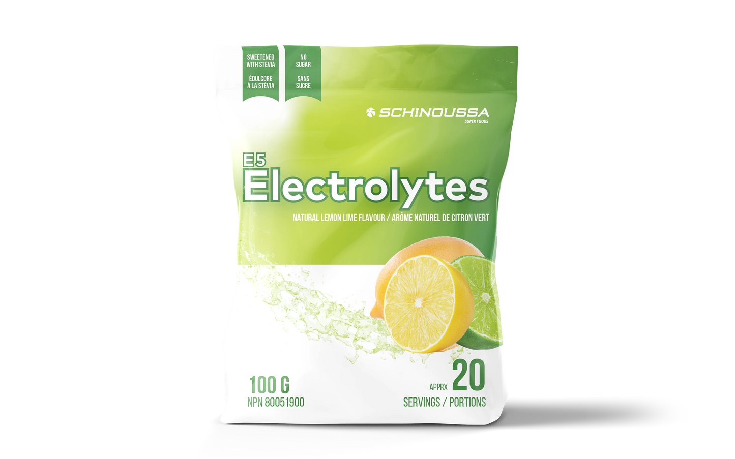 SCHINOUSSA -  E5 ELECTROLYTES NATURAL LEMON LIME