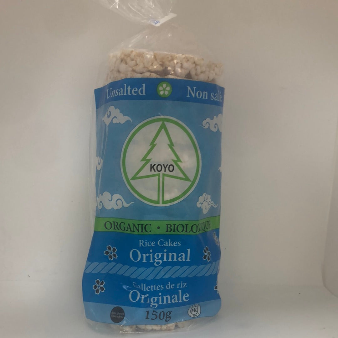 GLUTEN-FREE ORGANIC RICE CAKES - ORIGINAL - UNSALTED