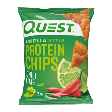 QUEST TORTILLA STYLE PROTEIN CHIPS- CHILI LIME