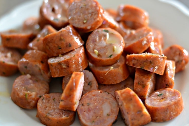 Sweet Italian Sausages - Sliced - Cooked & Portioned - 4oz portion