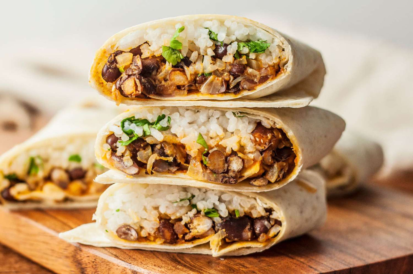 WRAP - CARIBBEAN RICE & BLACK BEAN - VEGAN/VEGETARIAN