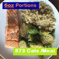 Pre-Set Meal - Salmon Fillet, Brussel Sprouts & Quinoa