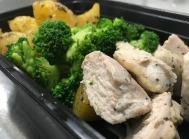 Pre-Set Meal - Chicken Breast Souvlaki, Broccoli & Greek Lemon Potatoes