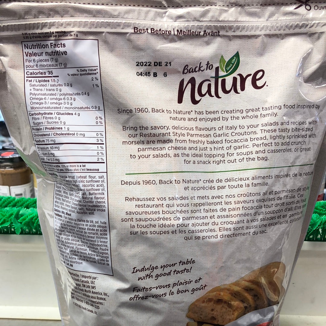 CROUTONS - BACK TO NATURE - 737g