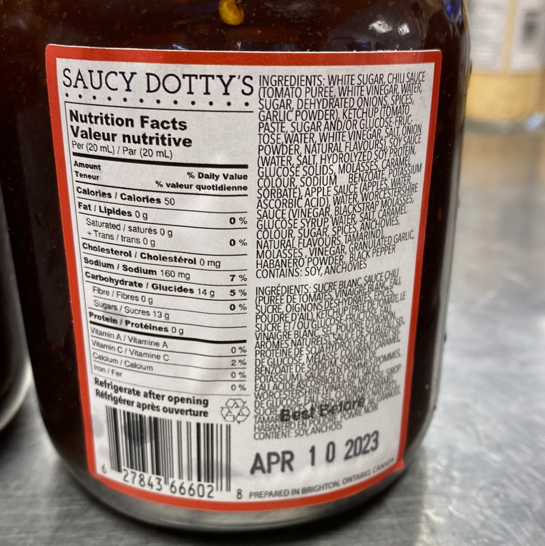 SAUCY DOTTY SWEET HEAT GOURMET SAUCE - 500ML