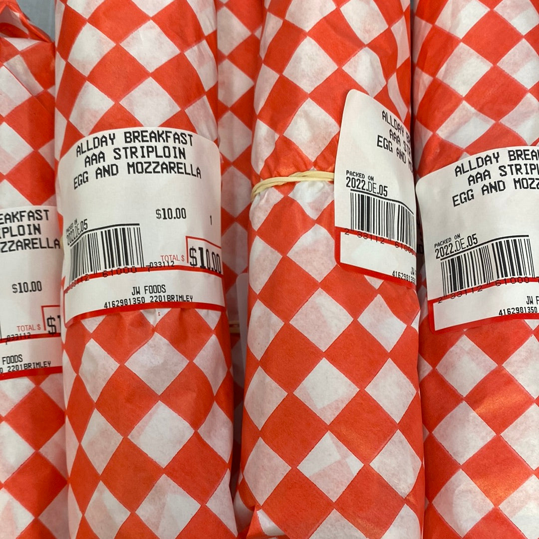 BREAKFAST WRAP - EGG & STRIPLOIN STEAK