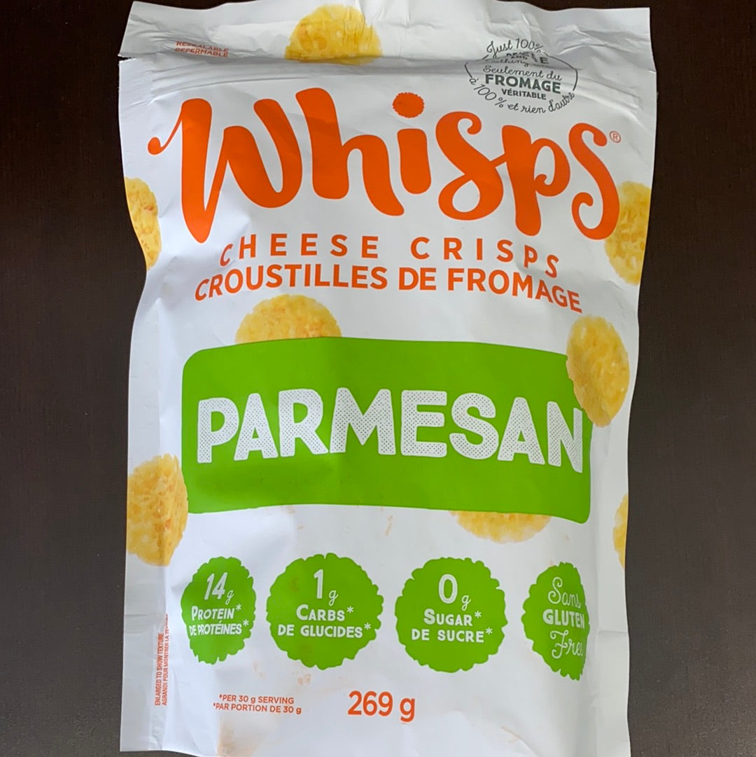 WHISPS CHEESE CRISPS PARMESAN
