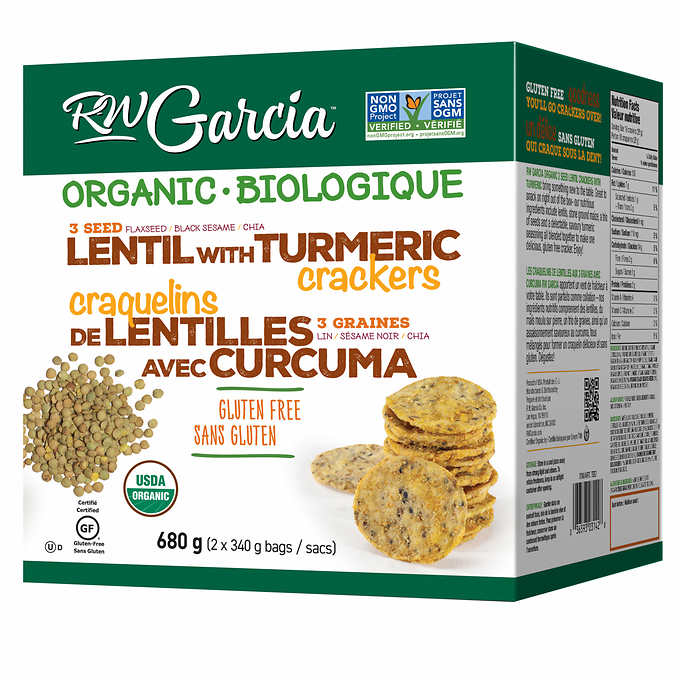 ORGANIC LENTIL WITH TUMERIC CRACKERS 680G
