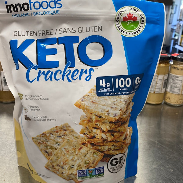 INNO FOODS GLUTEN FREE KETO CRACKERS J&W Meal Butler