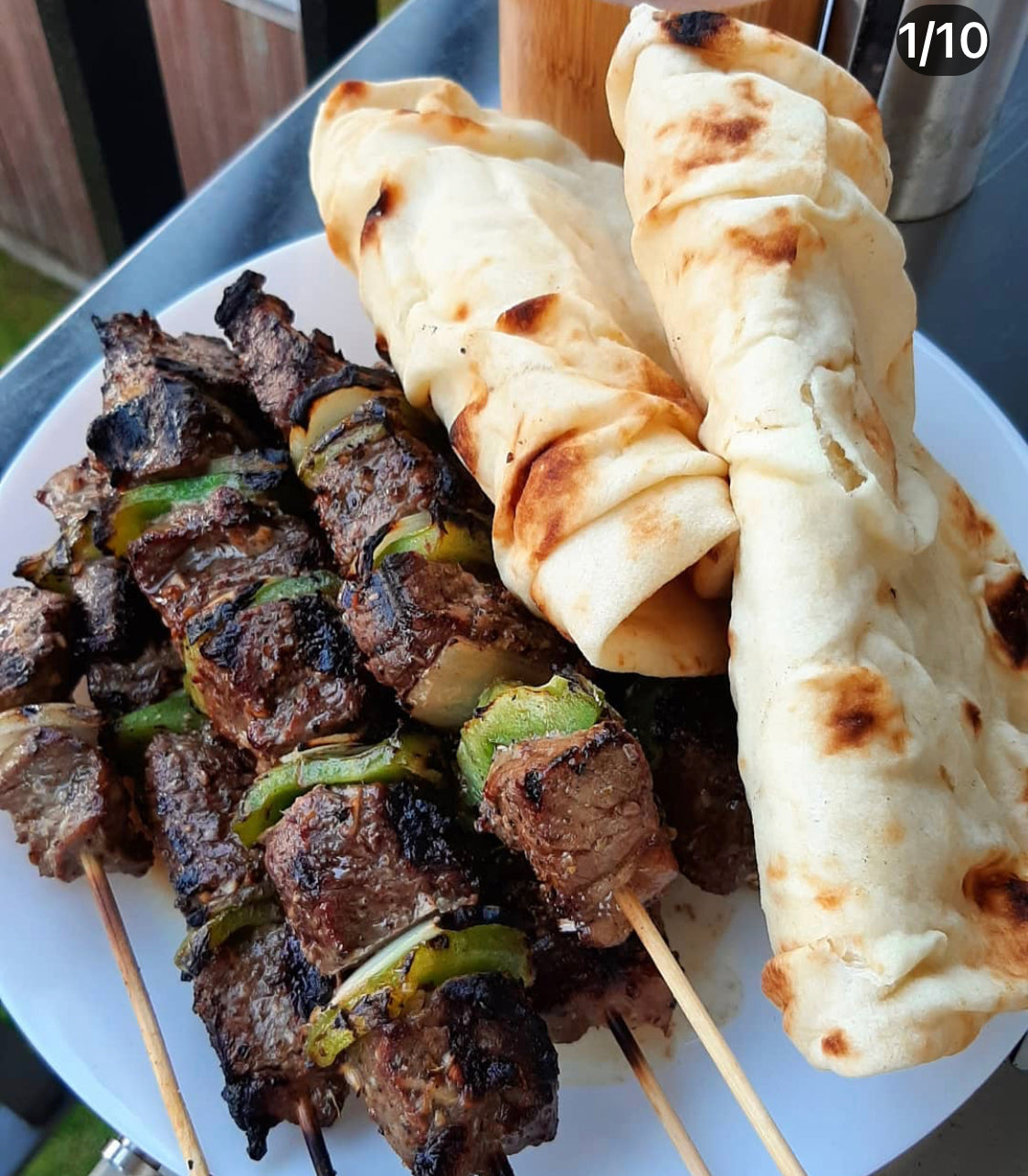 HOT Greek Beef Souvlaki Mediterranean Beef Skewers Beef