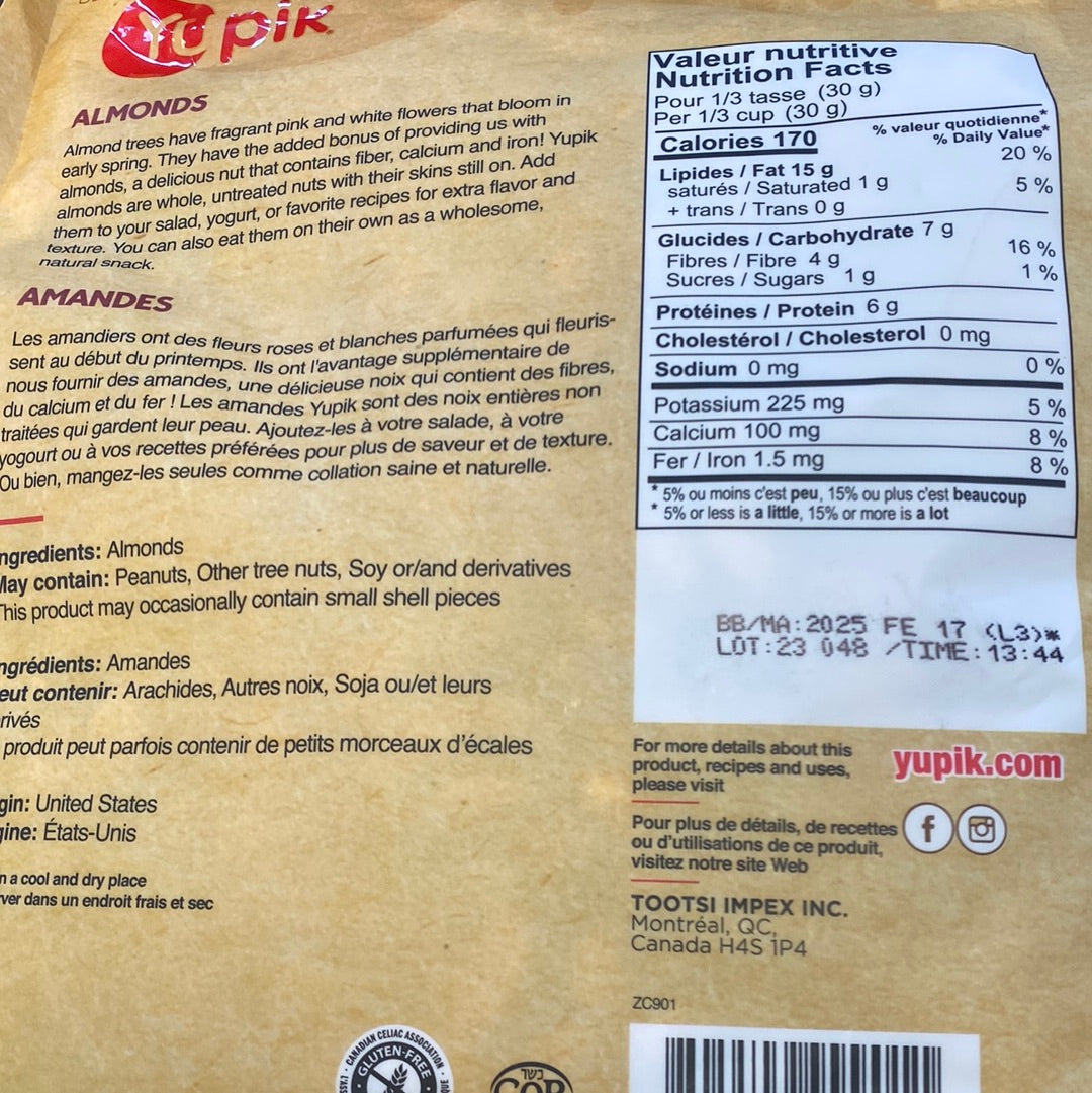 RAW ALMONDS 6.6kg