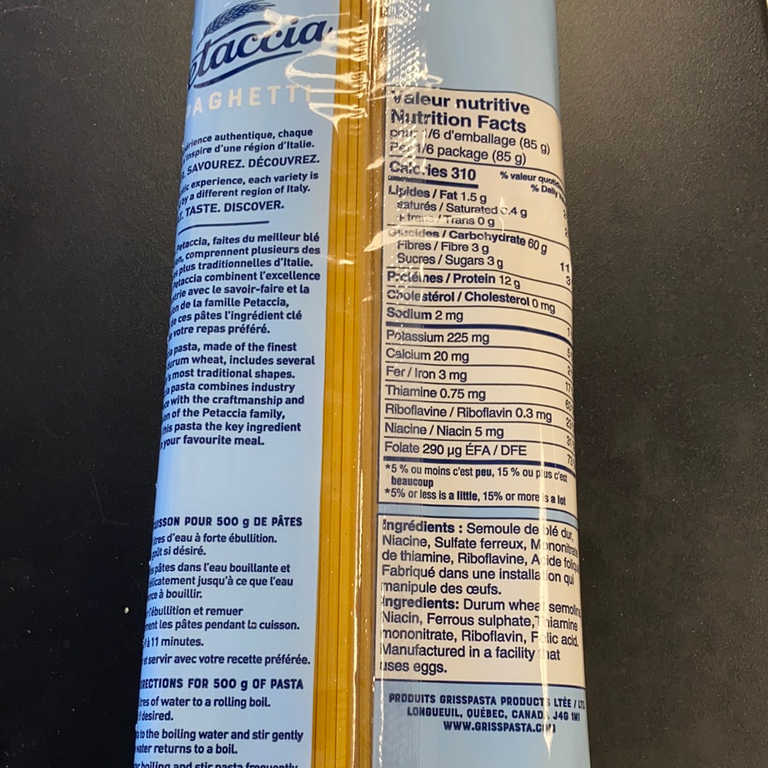PETACCIA SPAGHETTI