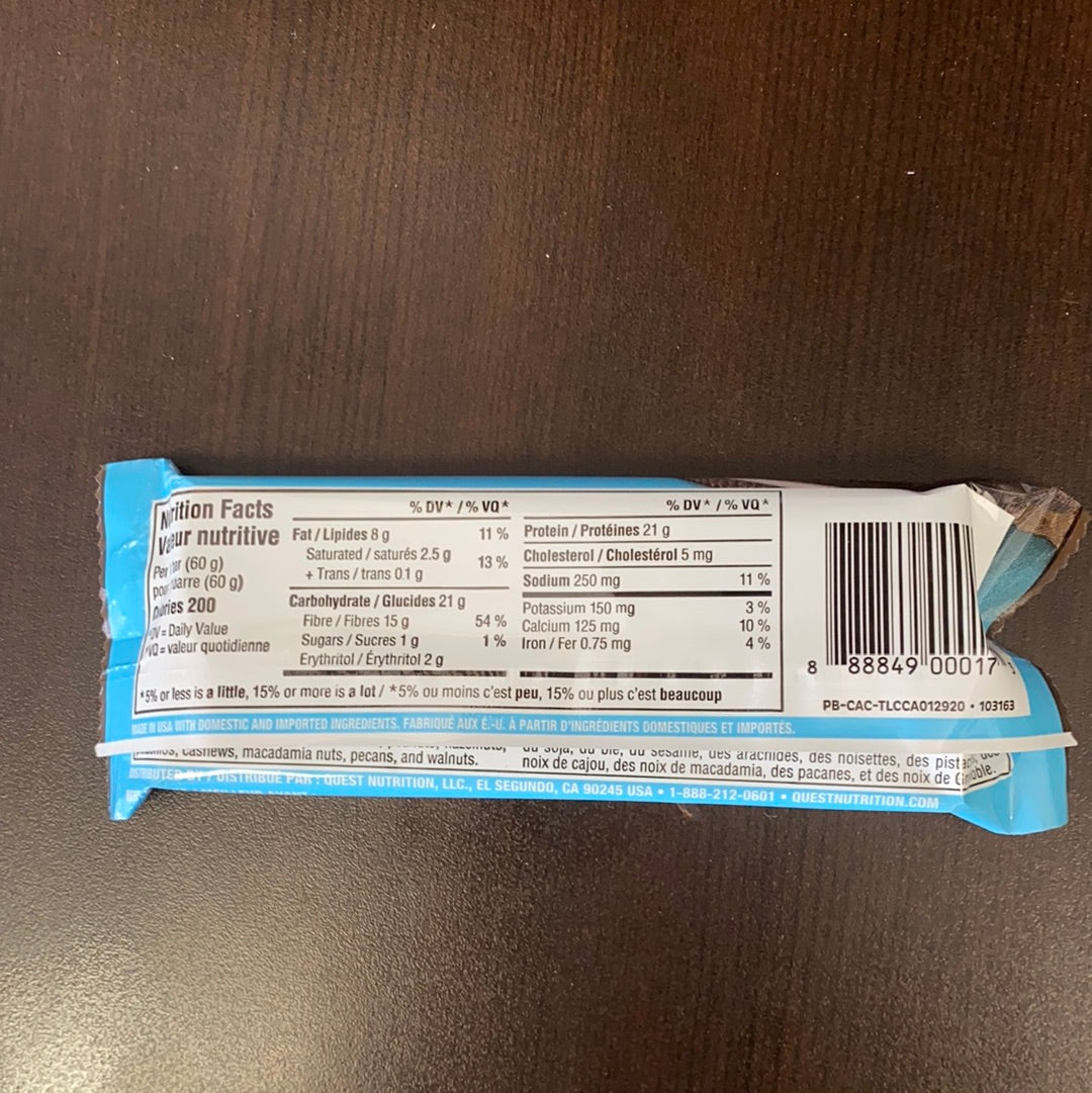 QUEST PROTEIN BAR - COOKIES & CREAM - SINGLE PACK