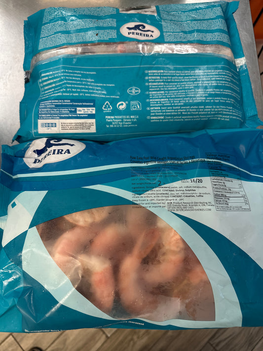 WILD SHRIMP - RAW EASY PEEL ARGINTINIAN - 2LBS( 16/20 PC/LB)