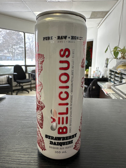 BELICIOUS-STRAWBERRY DAIQUIRI HONEY INFUSED SPARKLING BEVERAGE