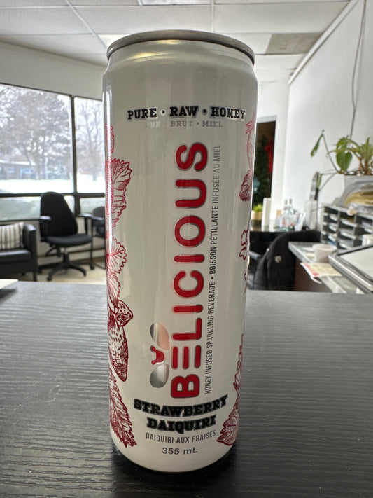 BELICIOUS-STRAWBERRY DAIQUIRI HONEY INFUSED SPARKLING BEVERAGE