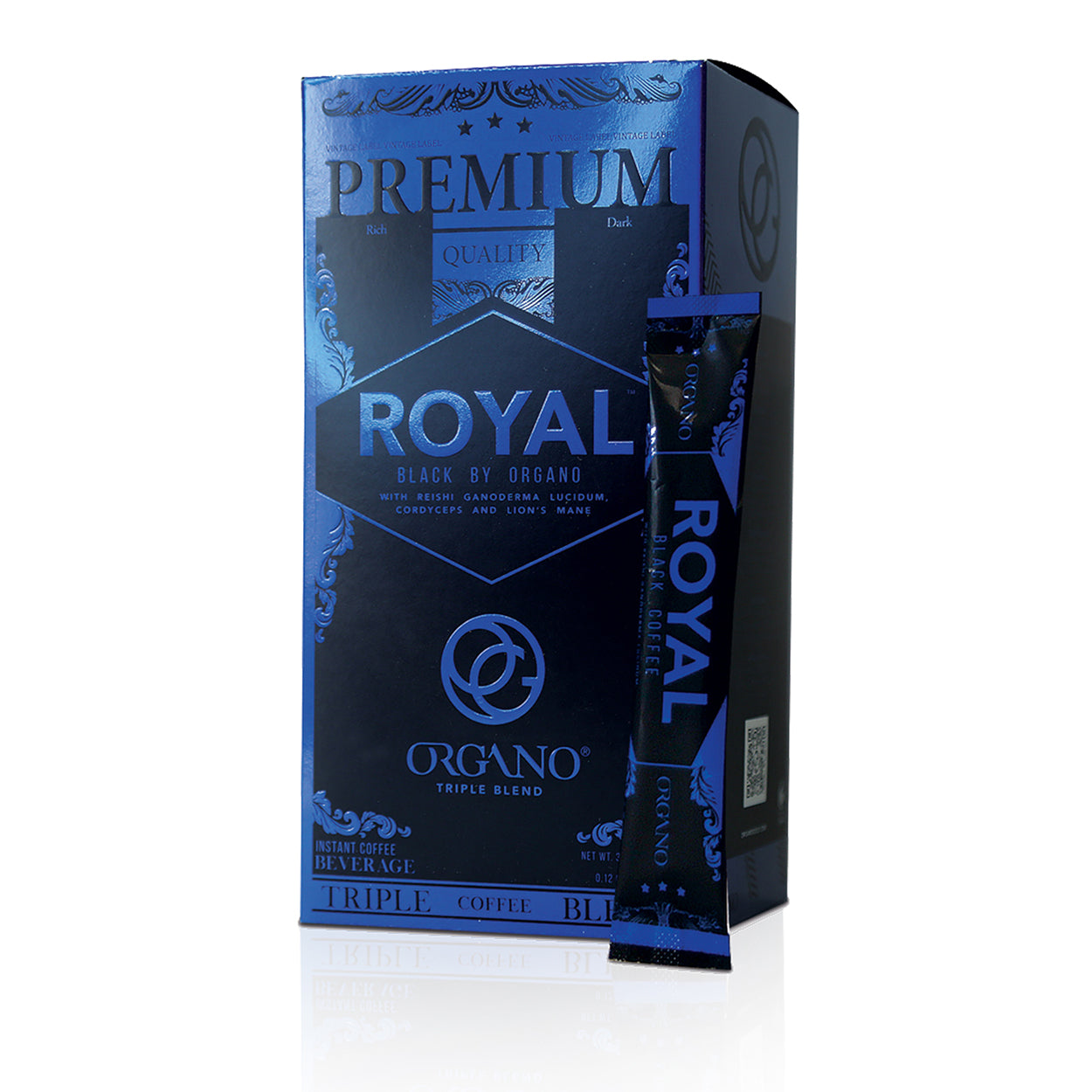 ORGANO - GOURMET ROYAL BLACK COFFEE - Box of 25 Sachets