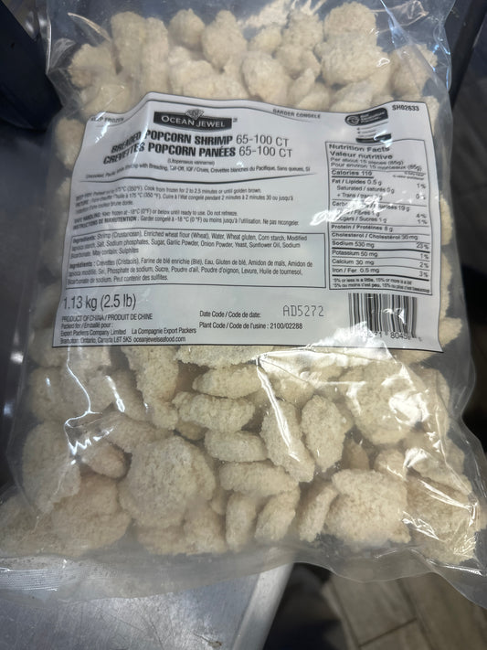 BREADED POPCORN SHRIMP TOPPITS BRAND