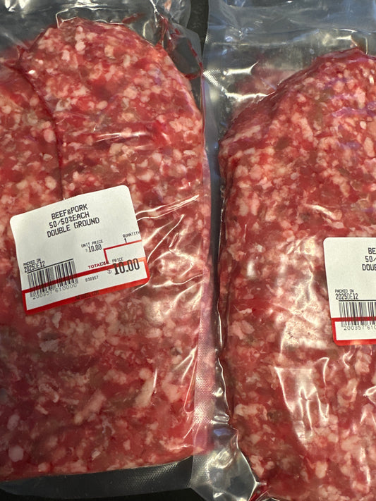GROUND - BEEF & PORK DOUBLE - 50/50 split