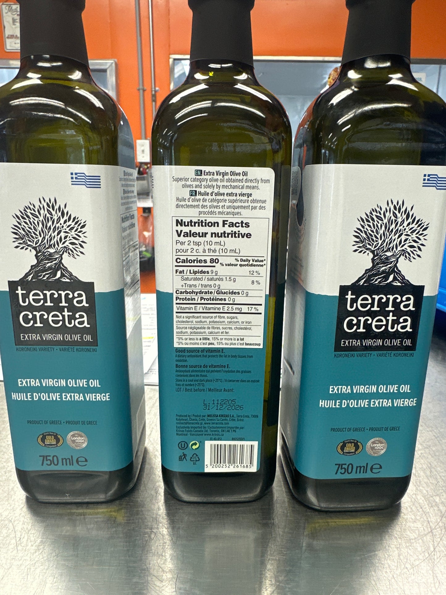 EXTRA VIRGIN OLIVE OIL - TERRA CRETA - 750ml
