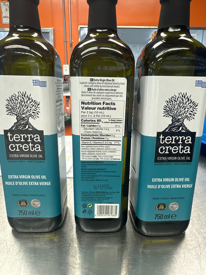 EXTRA VIRGIN OLIVE OIL - TERRA CRETA - 750ml
