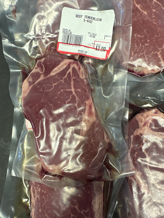 BEEF TENDERLOIN AAA 5-6oz