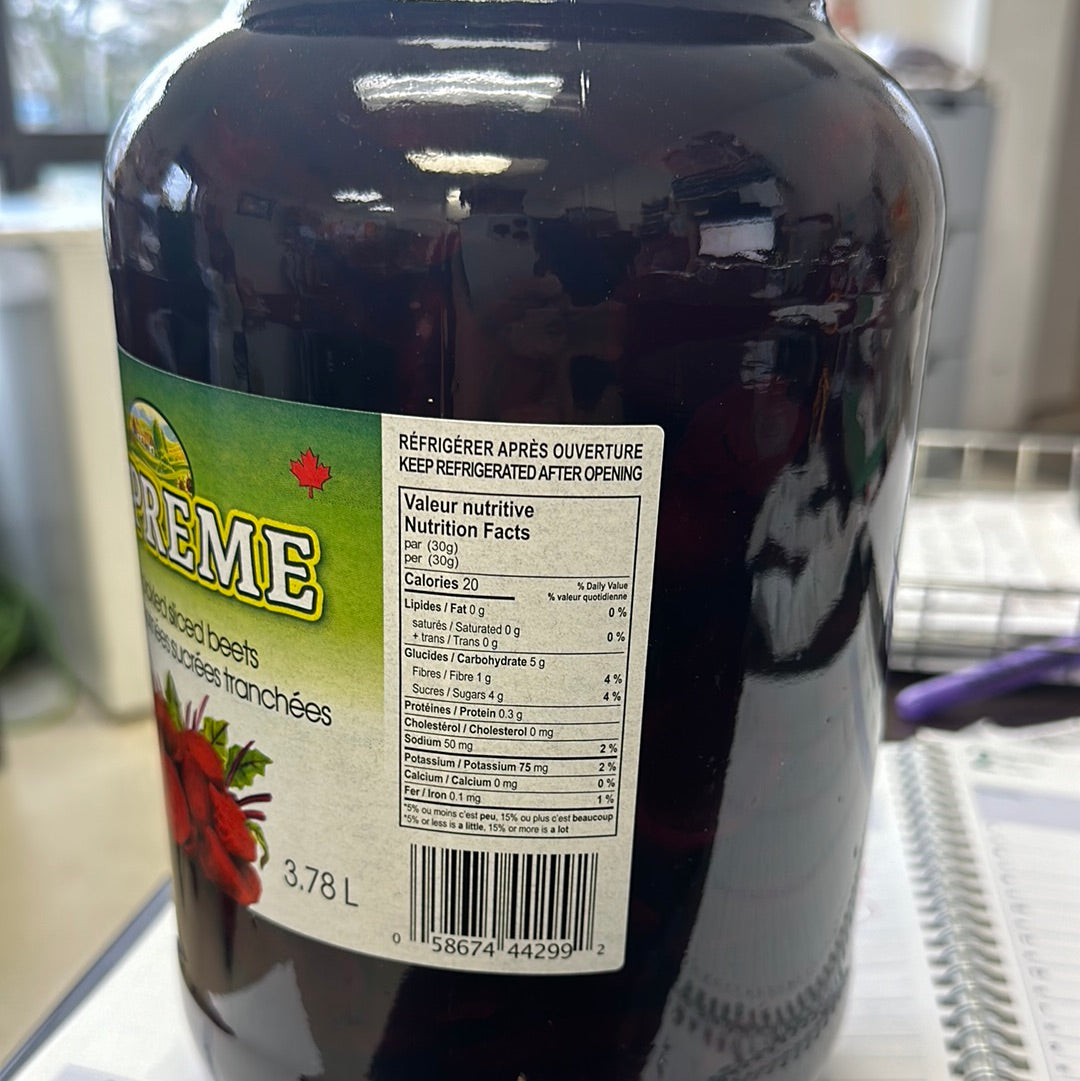 SUPREME SWEET PICKLED SLICED BEETS