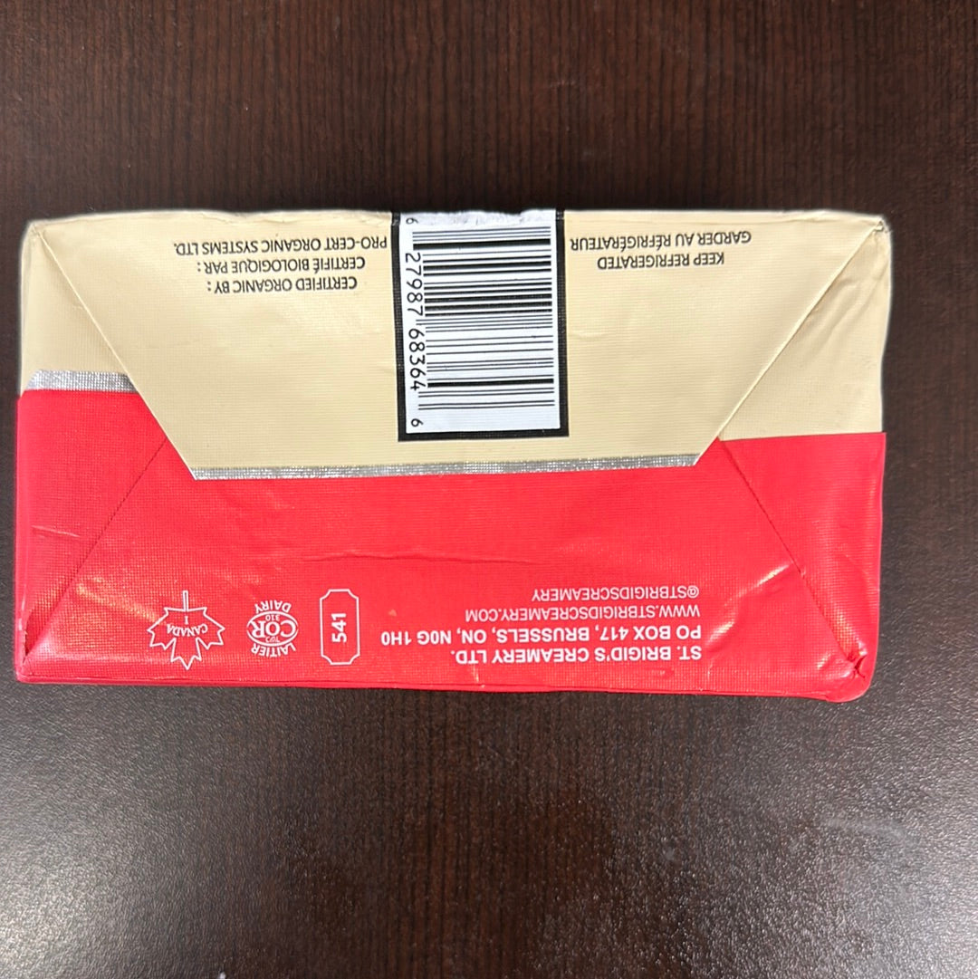 ORGANIC UNSALTED BUTTER ST BRIGID’S GRASSFED