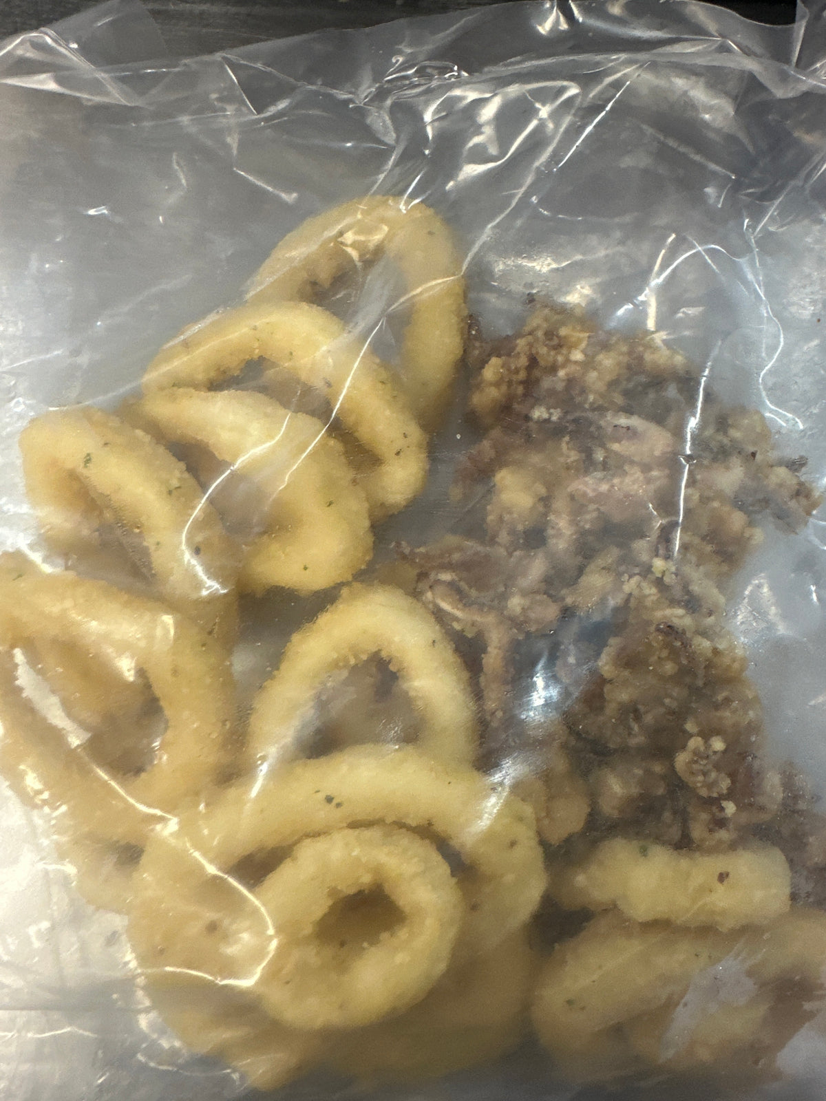 CALAMARI RINGS - BREADED 1/2 lb Mrs Fridays