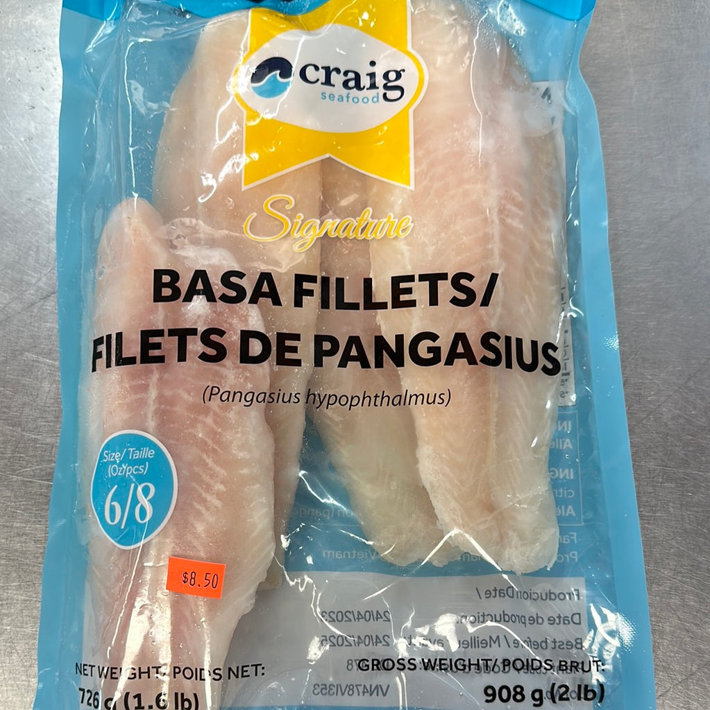 BASA FILLETS 6/8 2lb