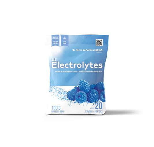 SCHINOUSSA - E5 ELECTROLYTES NATURAL BLUE RASPBERRY FLAVOUR