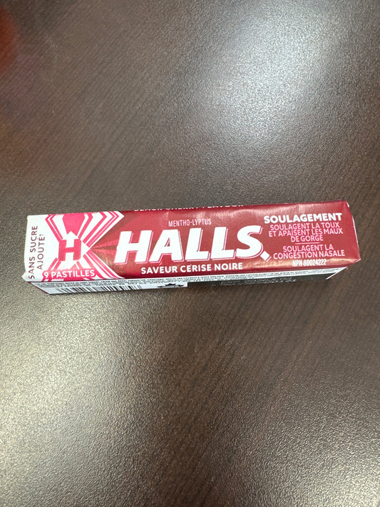 HALLS LOZENGES -Black Cherry Flavour(Sugar free)