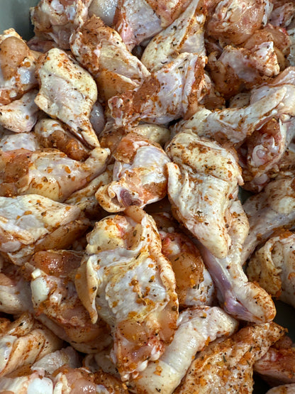 CHICKEN WINGS SEASONED WITH MONTREAL CHICKEN SPICE