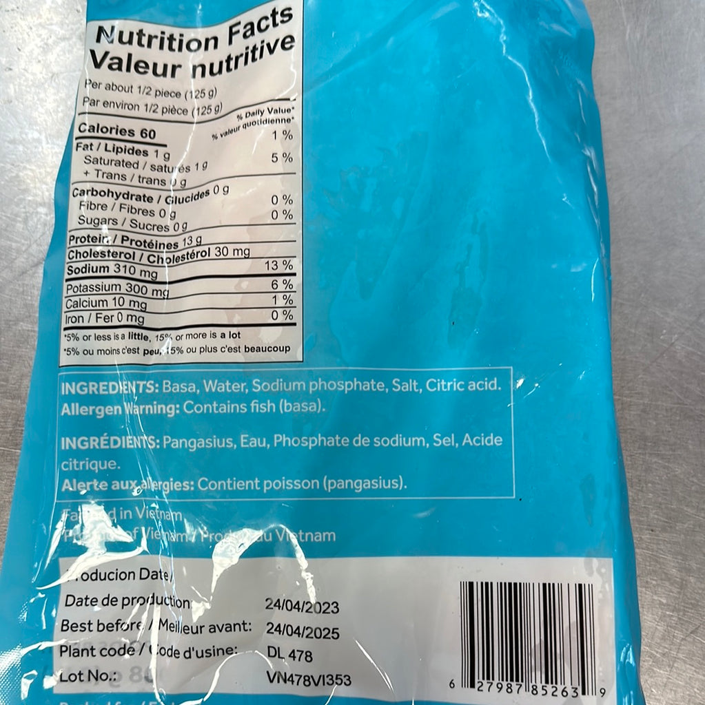 BASA FILLETS 6/8 2lb