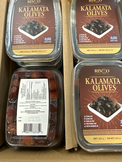 REVOO KALAMATA BLACK OLIVES FROM GREECE
