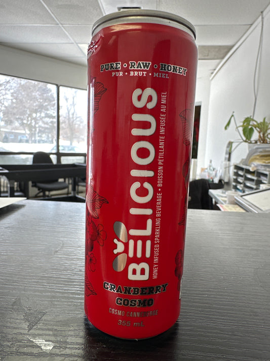 BELICIOUS-CRANBERRY COSMO HONEY INFUSED SPARKLING BEVERAGE