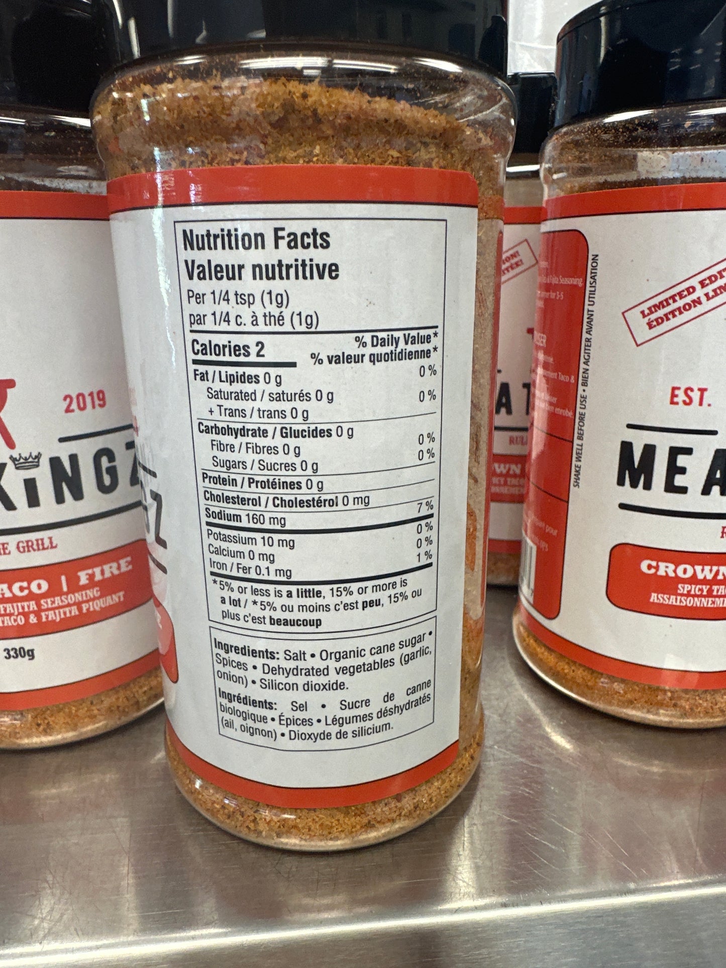 MEATKINGZ CROWN TACO FIRE SPICY TACO & FAJITA SEASONING